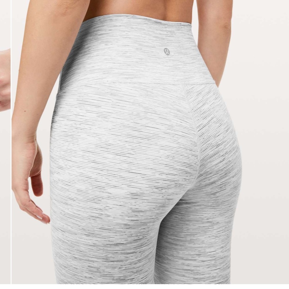Lululemon Wunder Under 25” WAFS Battleship size 6